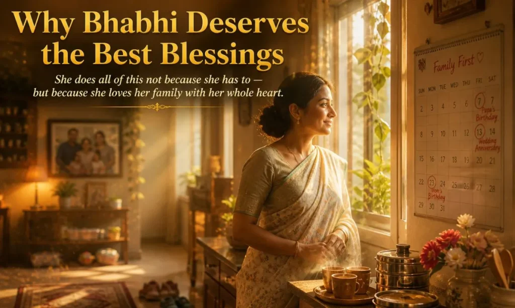 Why Bhabhi Deserves the Best Blessings?